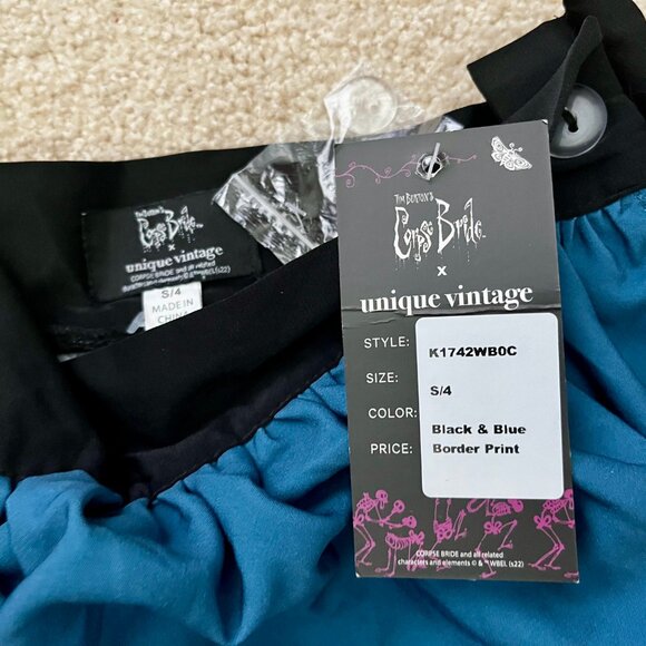 Unique Vintage - Corpse Bride Skirt (NWT) - Picture 8 of 8